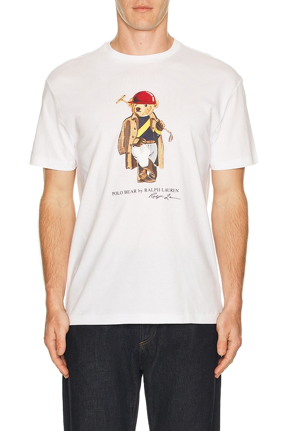 view 1 of 4 T-SHIRT in White Society Bear