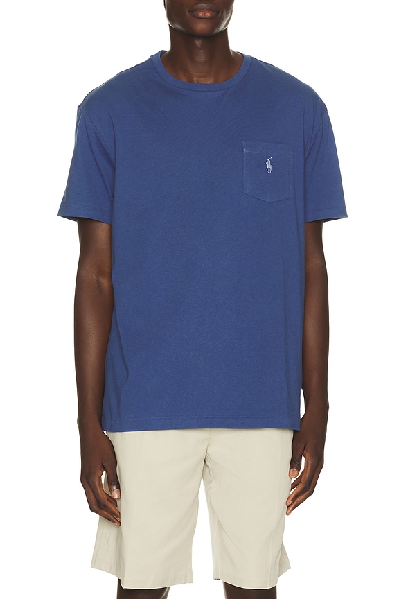 view 1 of 5 Crewneck Pocket T-shirt in Old Royal