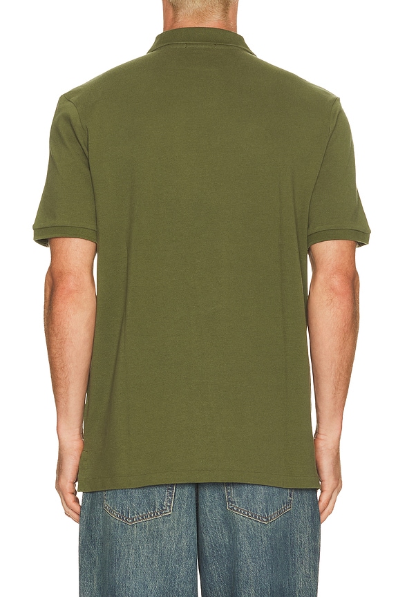 view 2 of 5 Short Sleeve Mesh Polo in Supply Olive