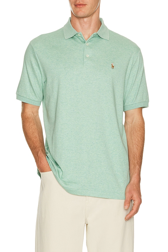 view 1 of 5 Soft Touch Polo in Celadon Heather