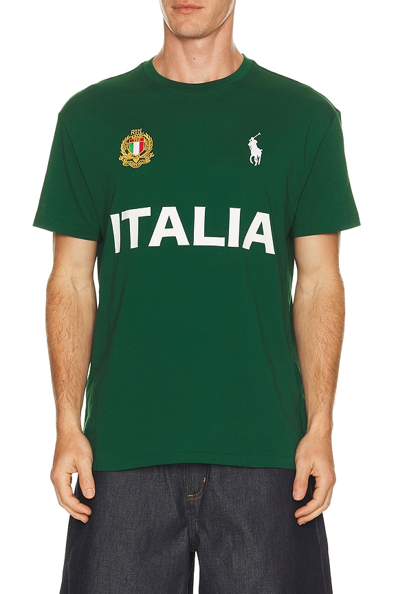 view 1 of 5 Italy Short Sleeve T-Shirt in New Forest
