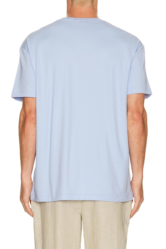 view 2 of 5 Soft Touch Crewneck T-shirt in Pebble Blue