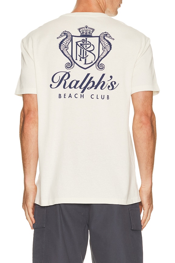 view 2 of 4 Beach Club Print T-Shirt in Deckwash White