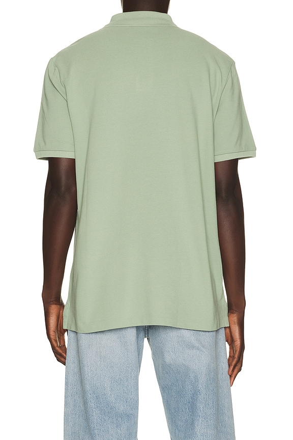 view 2 of 5 Short Sleeve Mesh Polo in Light Green