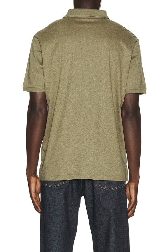 view 2 of 5 Soft Touch Polo in Light Green Heather