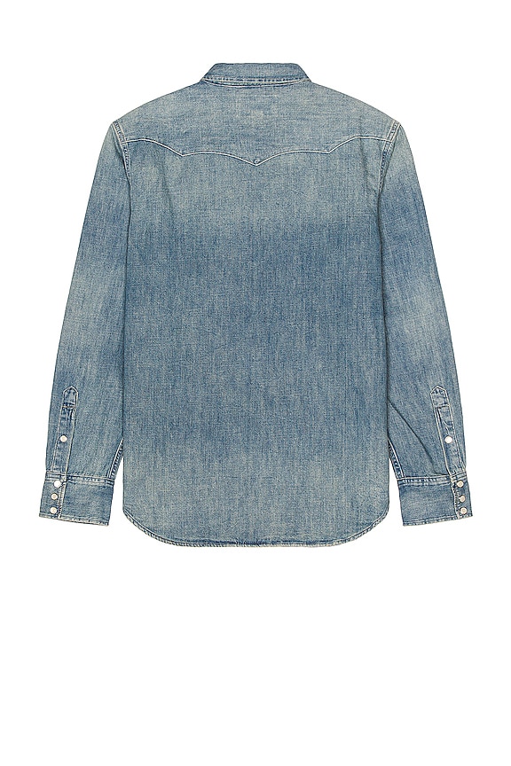 view 2 of 3 CHEMISE WESTERN in Denim