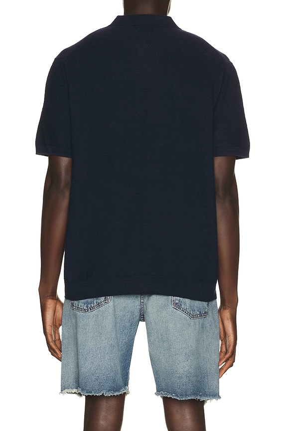 view 2 of 5 Short Sleeve Cardigan Sweater in Bright Navy
