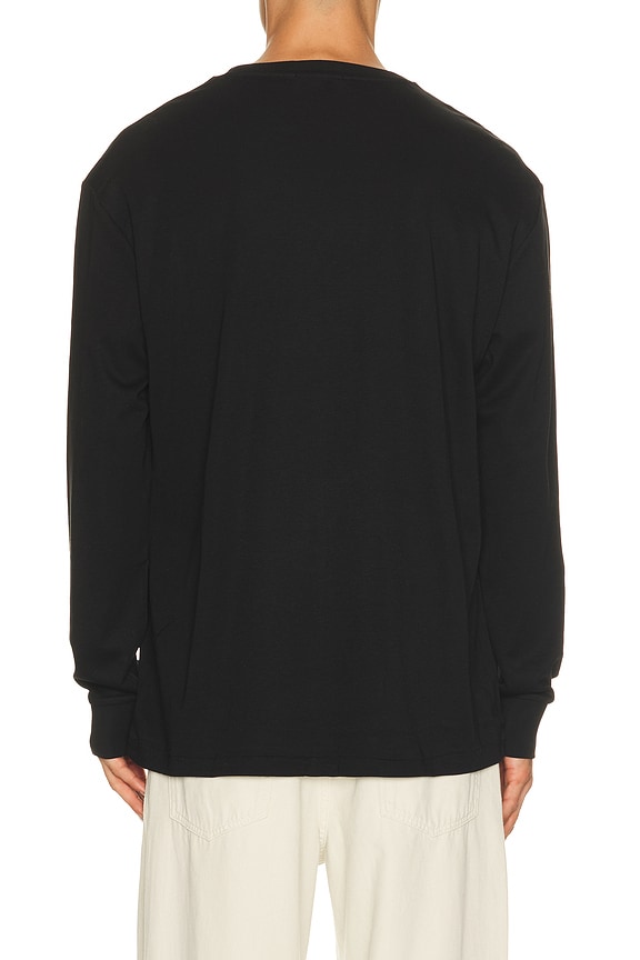 view 2 of 5 Soft Touch Long Sleeve T-Shirt in Polo Black