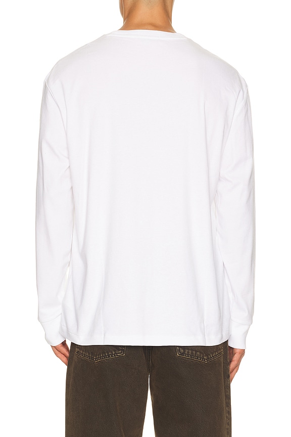view 2 of 5 Soft Touch Long Sleeve T-Shirt in White