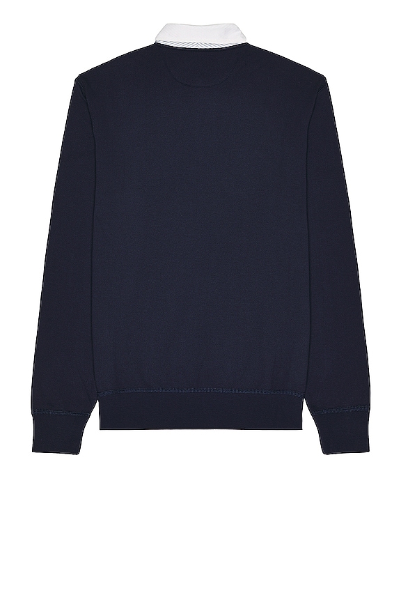 view 2 of 3 Fleece Polo in Cruise Navy