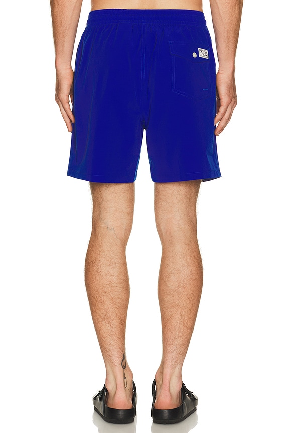 view 2 of 5 Novelty Island Bear Traveler Swim Trunk in Rugby Royal