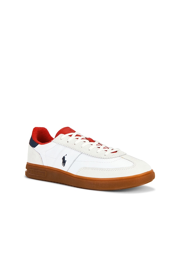 view 2 of 6 SNEAKERS BEDFORD in White, Spring Navy, & Bistro Red