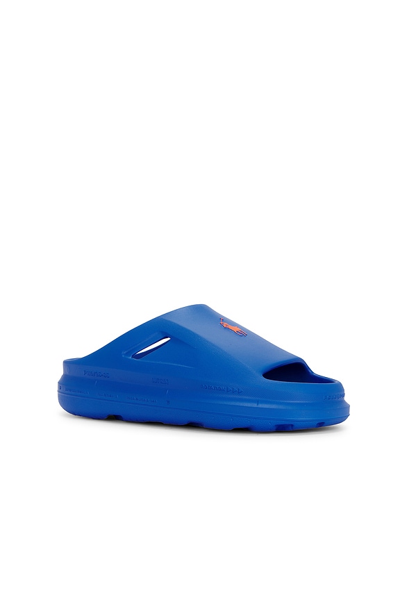 view 2 of 5 Eva Saber Polo Slide in Heritage Blue