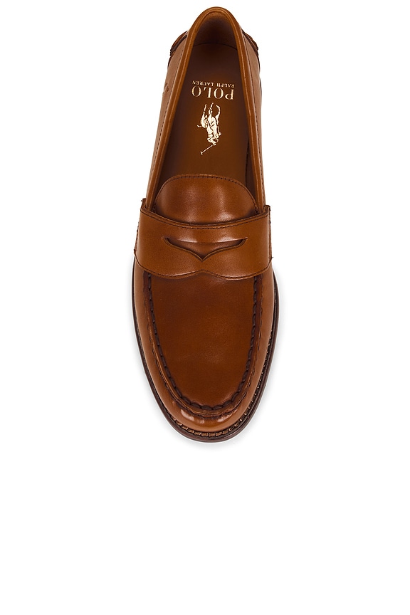 Polo Ralph Lauren Men Alston Slip On Penny Loafers Size US 10D Tan Brown Leather Polo Ralph Lauren Men main image 2