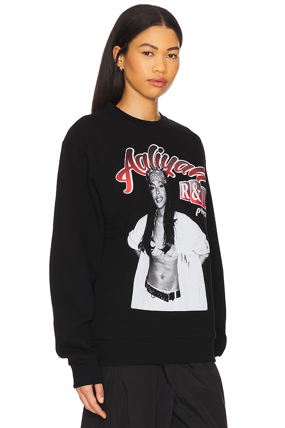view 2 of 4 Aaliyah Princess Sweatshirt in Black Pigment
