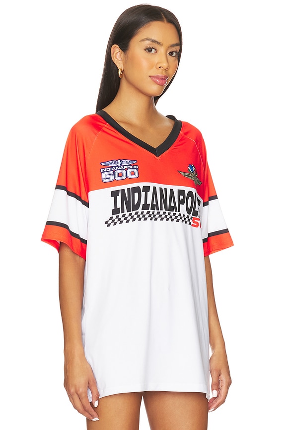 view 2 of 4 Indianapolis 500 Jersey in Red & White