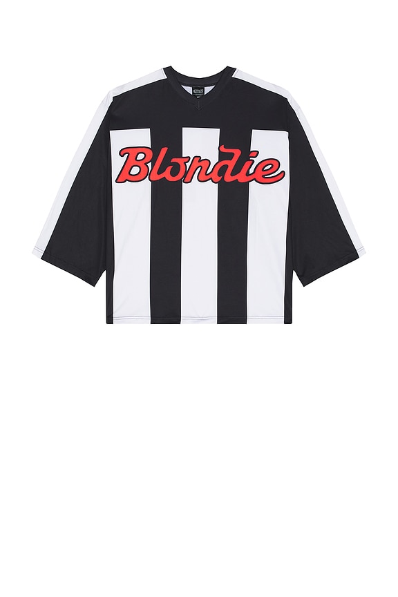 view 1 of 4 Blondie Stripe Jersey in Black & White