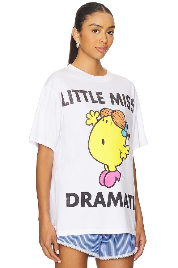 view 2 of 4 Little Miss Dramatic Tee in White