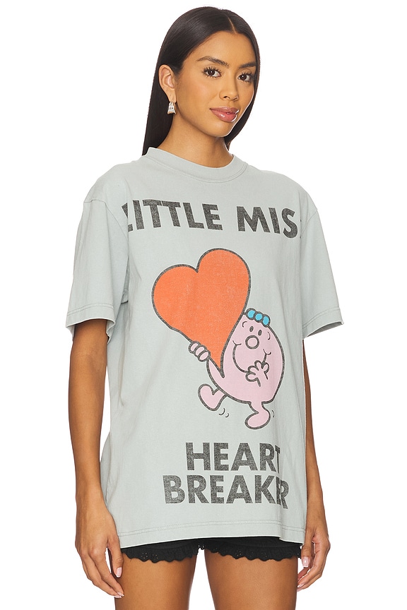 view 2 of 4 Little Miss Heartbreaker Tee in Grey