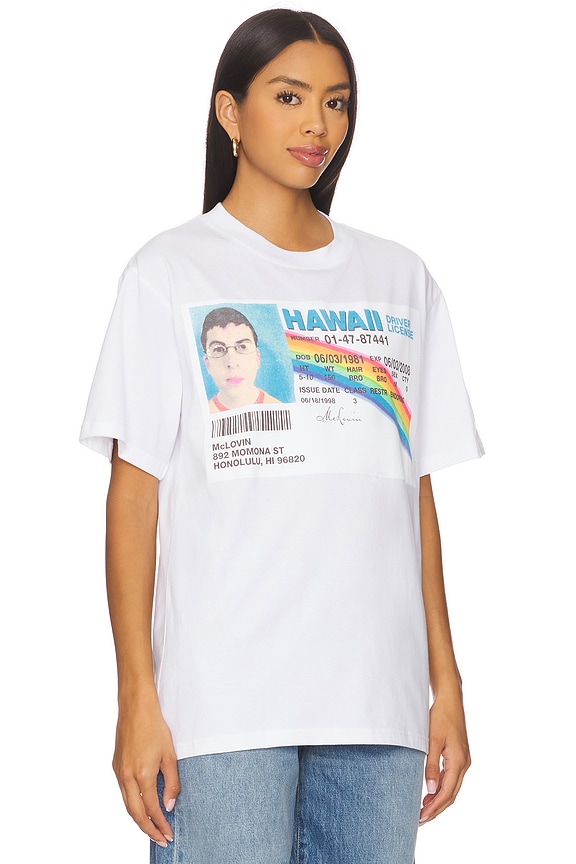 view 2 of 4 Superbad McLovin License Tee in White