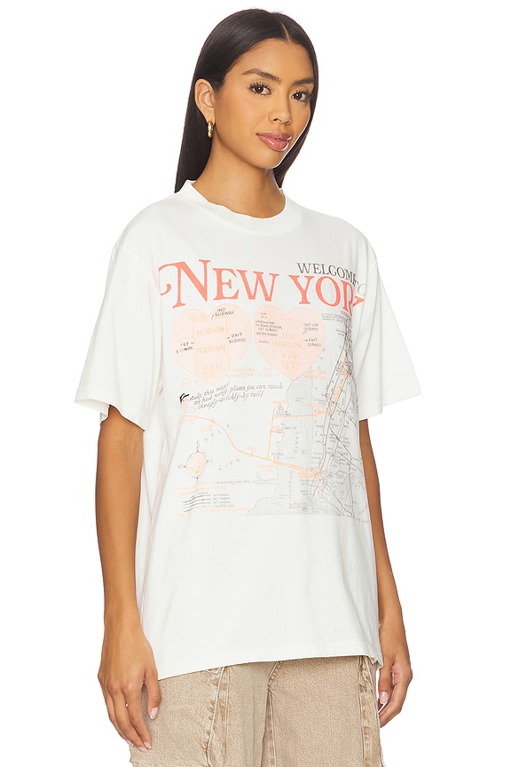 view 2 of 4 Welcome To New York MTA Tee in Cream