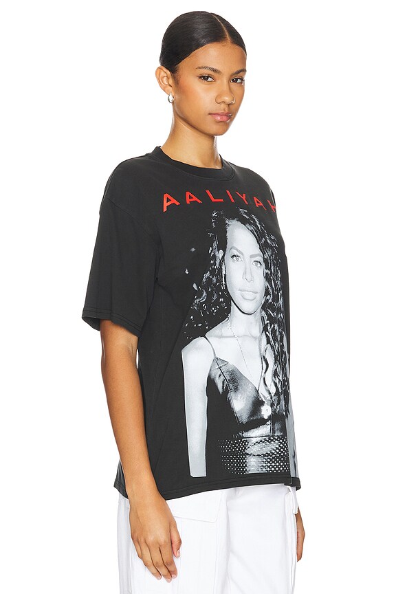 view 2 of 4 T-SHIRT OVERSIZED AALIYAH in Black Pigment