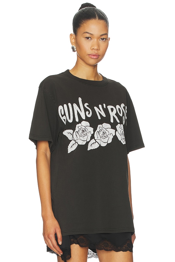 view 2 of 4 Guns N' Roses Roses Tee in Black Pigment