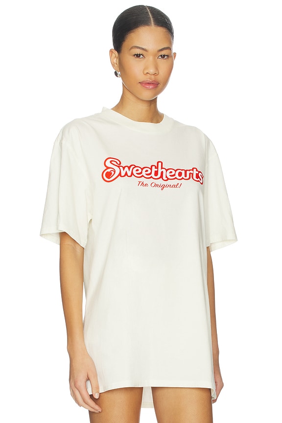view 2 of 4 Sweethearts Hey There Tee in Cream Pigment