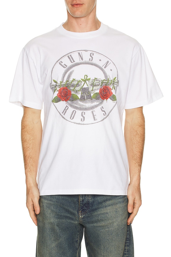 view 2 of 4 Guns N' Roses Wings Tee in White