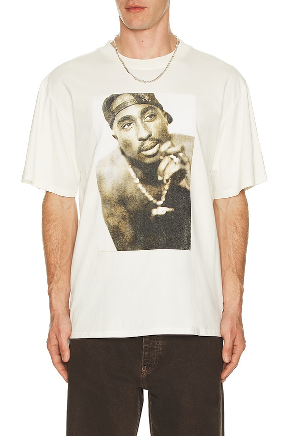 view 2 of 4 Tupac Smoke Tee in Cream Pigment