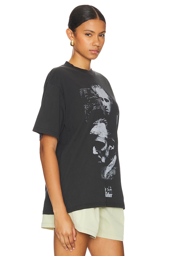 view 2 of 4 Godfather Collage Boxy Tee in Black Pigment