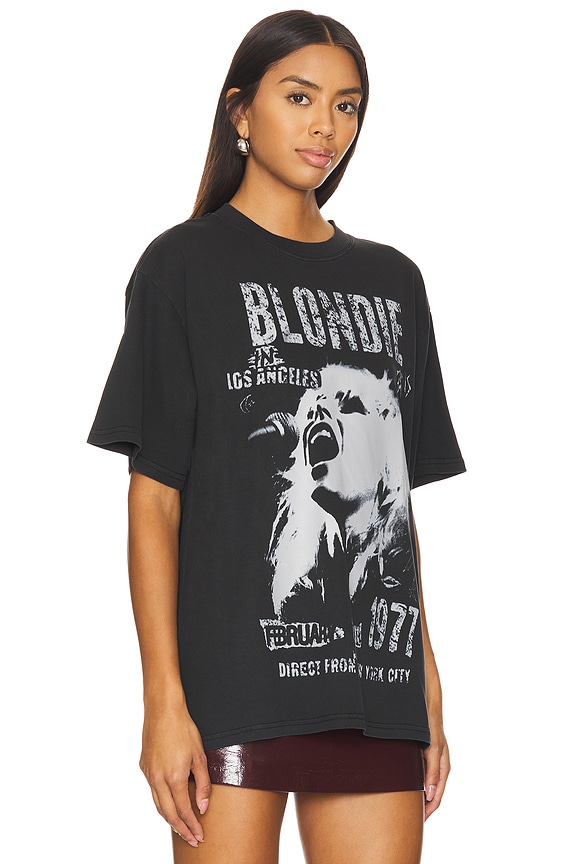 view 2 of 4 BLONDIE IN LOS ANGELES 1977 ボクシーTシャツ in Black Pigment