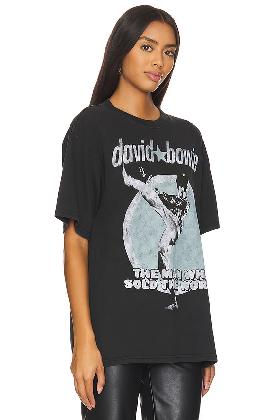 view 2 of 4 David Bowie The Man Who Sold The World Boxy Tee in Black Pigment