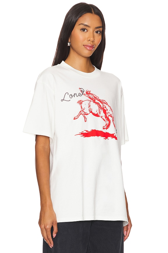 view 2 of 4 СВОБОДНАЯ ФУТБОЛКА LONE STAR in Cream Pigment