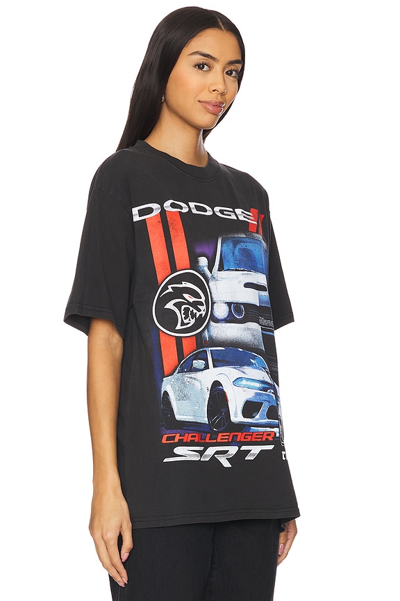view 2 of 4 Dodge Rule Of The Road Boxy Tee in Black Pigment