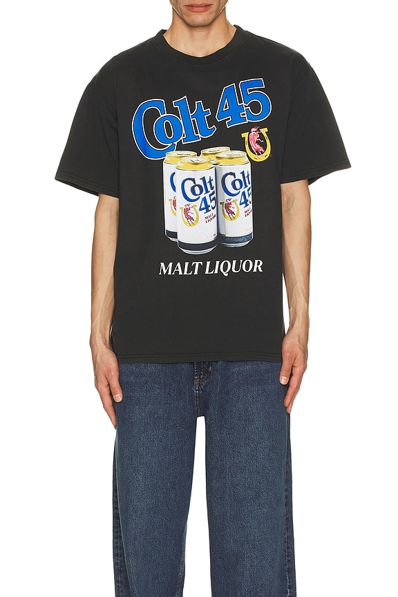 view 3 of 4 Colt 45 Malt Liquor Boxy Tee in Black Pigment