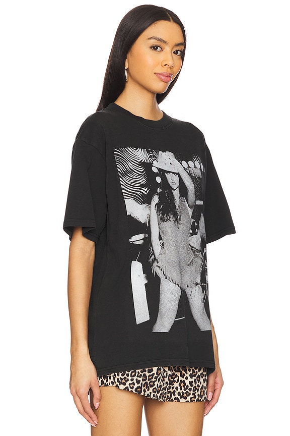 view 2 of 4 T-SHIRT BOXY BRITNEY SPEARS POSE in Black Pigment