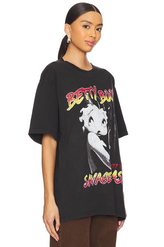 view 2 of 4 CAMISETA BOXY BETTY BOOP in Black Pigment