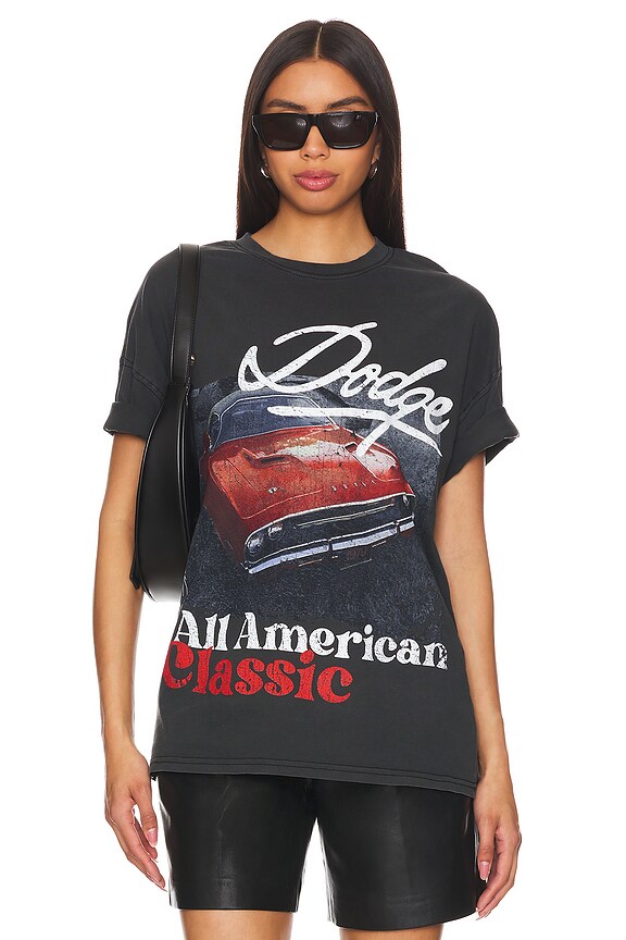 view 2 of 6 Dodge All American Classic Oversized Tee in Black Pigment