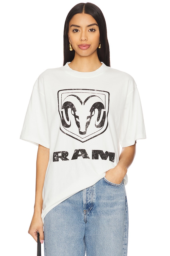 view 1 of 4 Ram Logo Boxy Tee in Natural