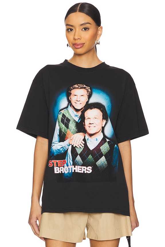 view 1 of 4 Step Brothers Glow Boxy Tee in Black Pigment