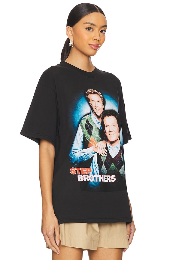 view 2 of 4 Step Brothers Glow Boxy Tee in Black Pigment