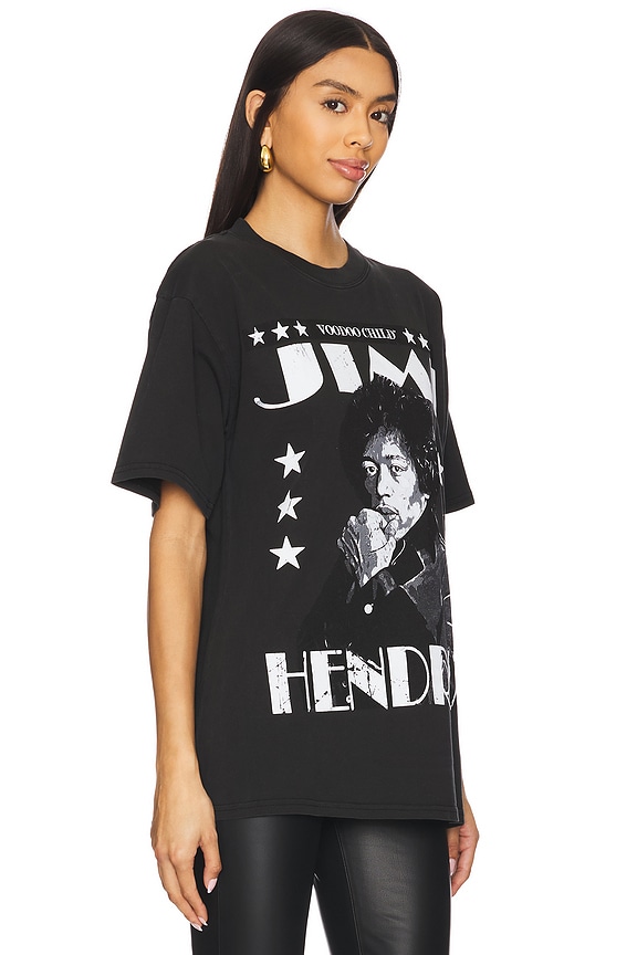 view 2 of 4 Jimi Hendrix Voodoo Child Boxy Tee in Black Pigment