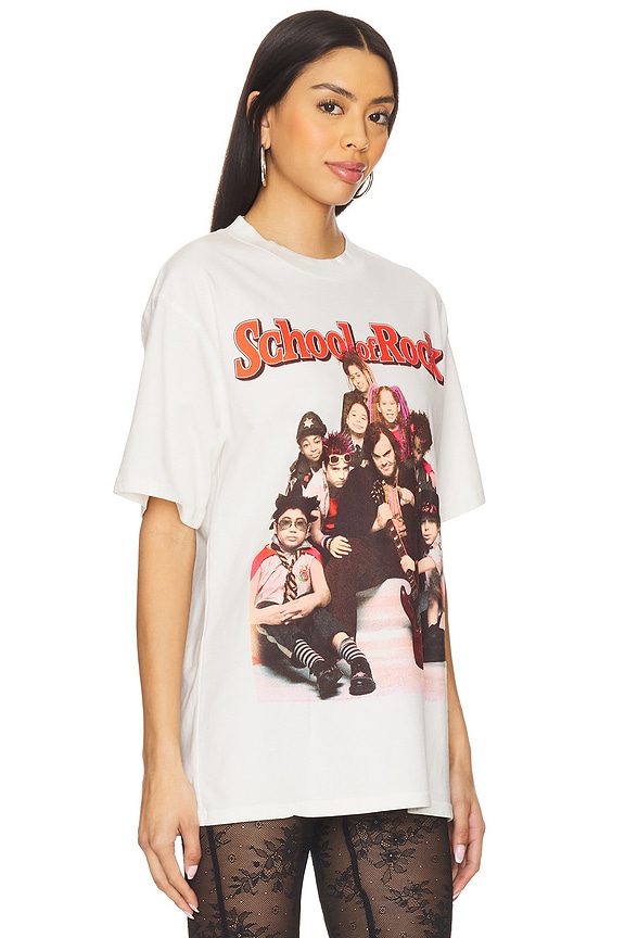 view 2 of 4 School Of Rock Group Shot Boxy Tee in Natural