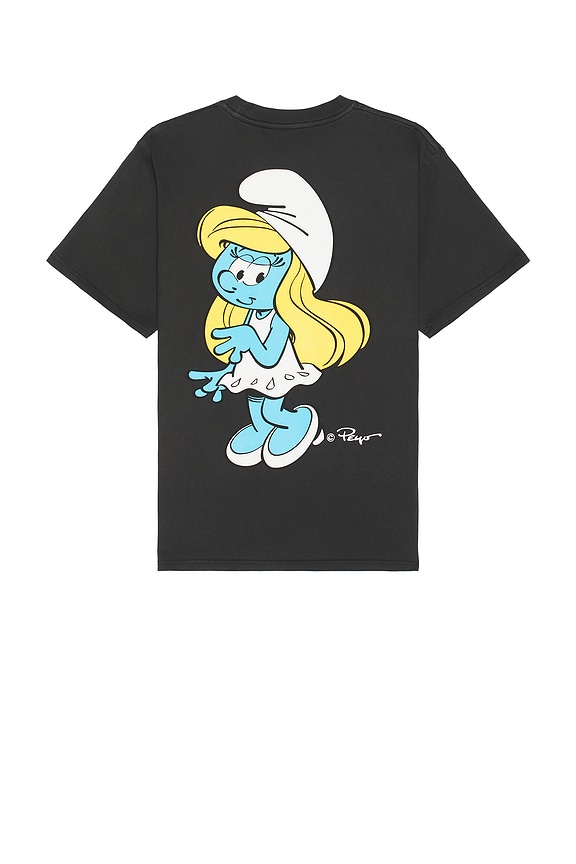 view 2 of 4 Smurfs Valentine's Boxy Tee in Black Pigment