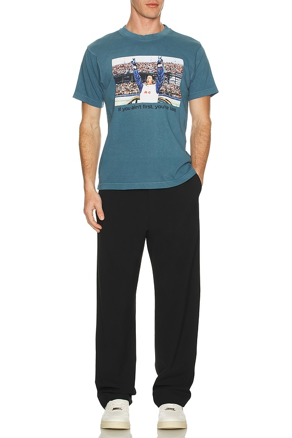 view 2 of 4 Talladega Nights If You Ain't First, You're Last Boxy Tee in Blue Pigment