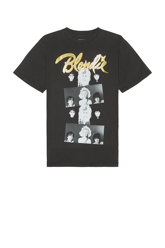 view 1 of 4 Blondie Gold Boxy Tee in Black Pigment