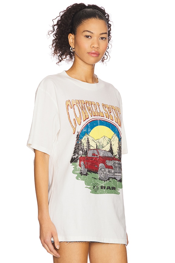 view 2 of 4 Ram Cowgirl Spirit Boxy Tee in Cream Pigment