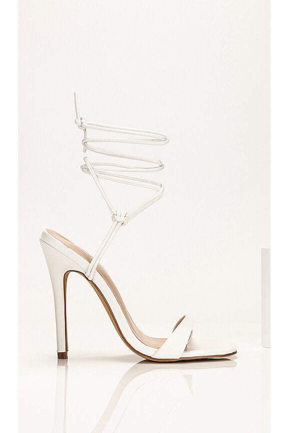 view 1 of 1 Chic Strappy Heel in White