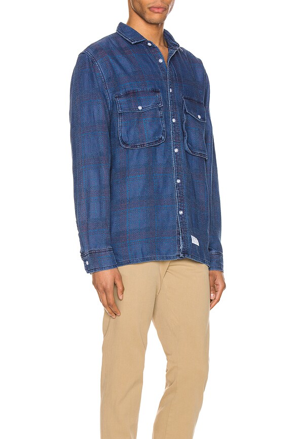 view 2 of 5 Indo Long Sleeve Buton Up Shirt in Blue